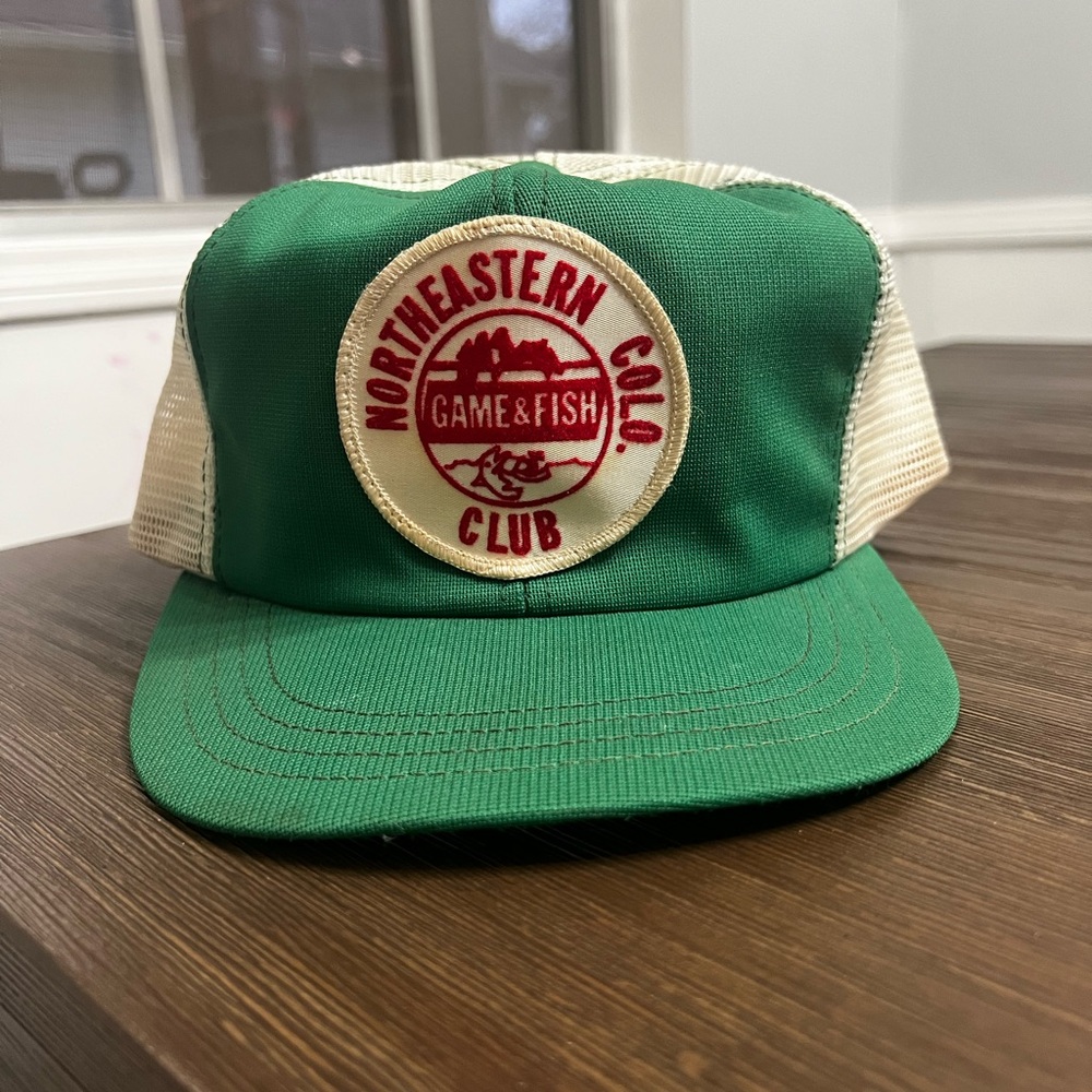Vintage 80s Northeastern Colorado Game & Fish Club trucker hat
